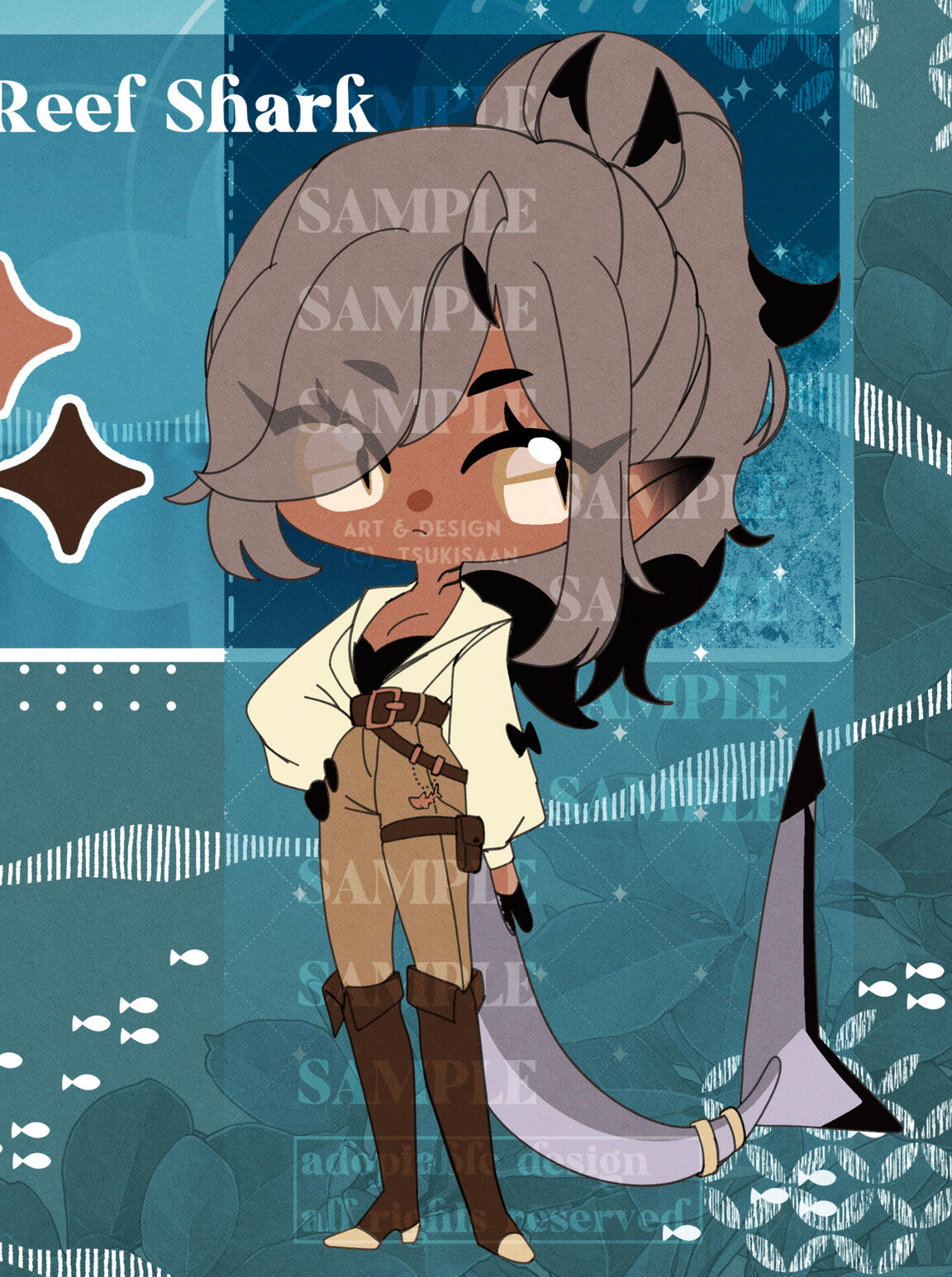 black tipped reef shark - sold