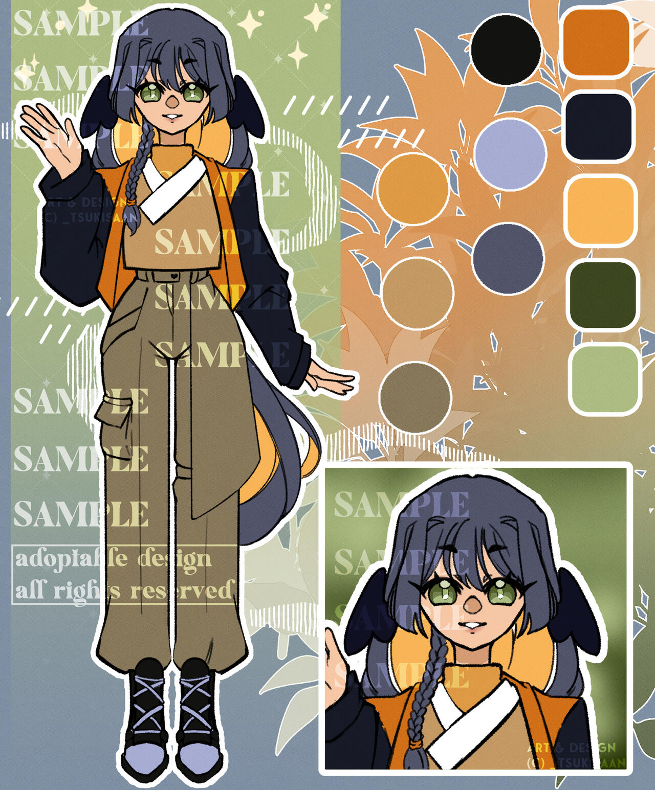 black and orange flycatcher - sold